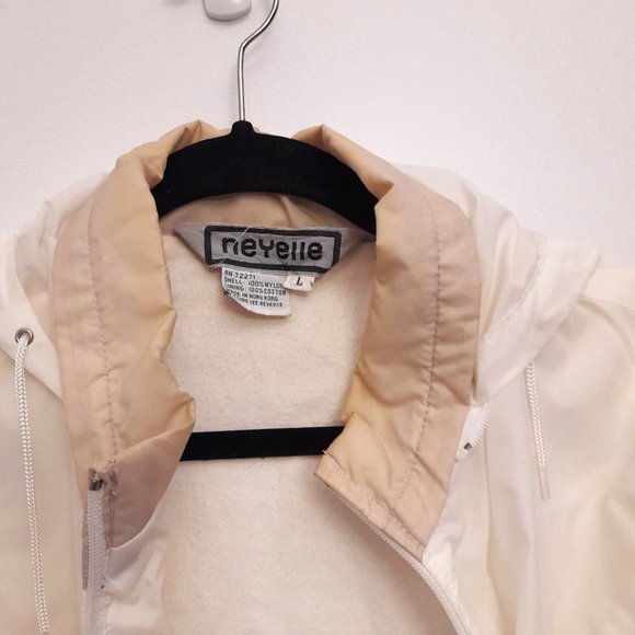 Neyelle White and Tan Windbreaker Size Large - Picture 2 of 11